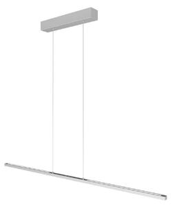 Steinhauer Lampă suspendată LED Bande, 150 cm, sus/jos, oțel, CCT, dimabil, reglabil, Metalic, Camera de zi / sufragerie, Metal, Modern