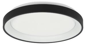 Steinhauer Plafonieră Ringlede LED, negru, înălțime 6 cm, Ø 28 cm, Negru, Camera de zi / sufragerie, Metal, Modern