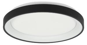 Steinhauer Plafonieră Ringlede LED, negru, înălțime 6 cm, Ø 38 cm, Negru, Camera de zi / sufragerie, Metal, Modern