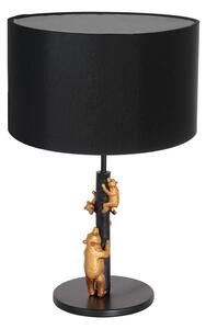 Steinhauer Animaux 7203ZW lampă de masă, metal, in, negru, Negru, Camera de zi / sufragerie, Metal