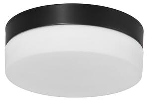 Steinhauer Plafonieră LED Ikaro negru, Ø 24 cm, metal, plastic, reglabil, Negru, Hol, Sticlă