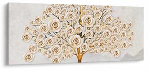 Tablou cu copac cu flori (120x50 cm)