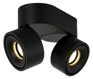 Steinhauer Spot LED pentru tavan Fez, negru, 2 becuri, metal, orientabil, reglabil, Negru, Camera de zi / sufragerie, Metal, Modern