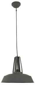 Steinhauer Lampă suspendată Eden, gri, metal, soclu E27, reglabil, Gri, Bucătărie, Metal, Vintage