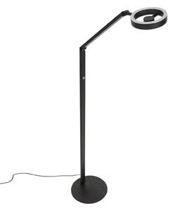 Steinhauer Lampadar LED Ringlux, negru, metal, reglabil, reglabil, Negru, Camera de zi / sufragerie, Metal, Modern