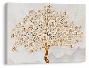 Tablou cu copac cu flori (70x50 cm)