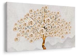 Tablou cu copac cu flori (90x60 cm)