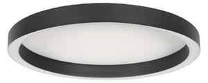 Steinhauer Plafonieră LED Ringlux, negru, Ø 40 cm, metal, 2.700 K, reglabil, Negru, Camera de zi / sufragerie, Metal, Modern
