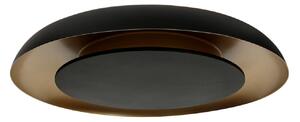 Steinhauer Plafonieră LED Golden Veil, negru/auriu, dimabil, metal, reglabil, Negru, Camera de zi / sufragerie, Metal, Modern