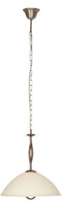 Steinhauer Lampa suspendată Anthea, 1 bec, bronz, metal, sticlă, E27, reglabil, Bronz / Alamă Veche, Camera de zi / sufragerie, Sticlă