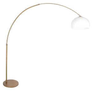 Steinhauer Lampadar de podea cu arc Sparkled Light bronz/alb 240 cm plastic, reglabil, Bronz / Alamă Veche, Camera de zi / sufragerie, Metal, Modern