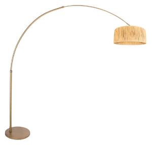 Steinhauer Lampadar de podea cu arc Sparkled Light bronz/maro 240 cm iarbă mare, reglabil, Bronz / Alamă Veche, Camera de zi / sufragerie, Metal, Modern