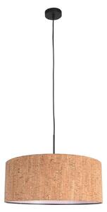 Steinhauer Lampă suspendată Sparkled Light, maro, Ø 50 cm, plută, reglabil, Maro / Rugină, Camera de zi / sufragerie, Altele, Modern