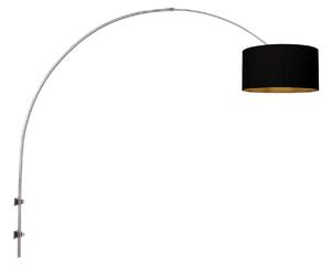 Steinhauer Aplică de perete Sparkled Light oțel/negru-auriu Proiecție 175 cm, reglabil, Metalic, Camera de zi / sufragerie, Metal, Modern