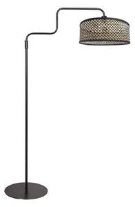 Steinhauer Lampadar Bloeba, negru/lemn închis, înălțime 165 cm, lemn, Negru, Camera de zi / sufragerie, Metal, Modern