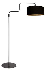 Steinhauer Lampadar Bloeba, negru-auriu, înălțime 165 cm, chintz, Negru, Camera de zi / sufragerie, Metal, Modern