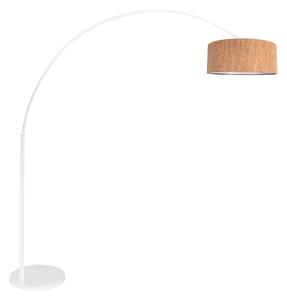 Steinhauer Lampadar cu arc Sparkled Light, alb/maro Înălțime 240 cm Plută, reglabil, Maro / Rugină, Camera de zi / sufragerie, Altele, Modern