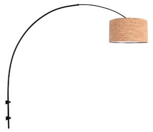 Steinhauer Aplică de perete Sparkled Light, negru/maro, înălțime 240 cm, plută, reglabil, Maro / Rugină, Camera de zi / sufragerie, Altele, Modern