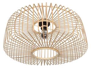 Steinhauer Plafonieră Bloeba, Ø 60 cm, lemn, natural, E27, reglabil, Lemn, Camera de zi / sufragerie, Bamboo, Scandinavă