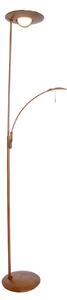 Steinhauer Lampă de podea LED Zenith, culoare bronz, dimmer, reglabil, Bronz / Alamă Veche, Camera de zi / sufragerie, Metal, Modern, Lumină de lectură