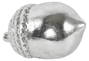 Statueta decorativa SILVER ACORN 10 cm, argintie