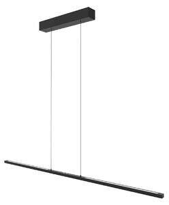 Steinhauer Lampă suspendată LED Bande, 150 cm sus/jos, negru, CCT, dimabil, reglabil, Negru, Camera de zi / sufragerie, Metal, Modern