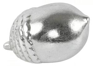 Statueta decorativa SILVER ACORN 13 cm, argintiu