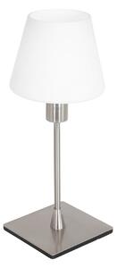 Steinhauer Lampa de masă Ancilla, oțel, înălțime 33 cm, metal, sticlă, E14, Alb, Camera de zi / sufragerie, Sticlă