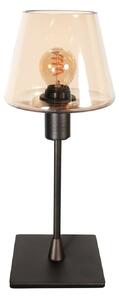 Steinhauer Lampa de masă Ancilla maro/chihlimbar, 33 cm, metal, sticlă, E14, Maro / Rugină, Camera de zi / sufragerie, Sticlă