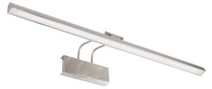 Steinhauer Aplică de perete LED Litho, oțel, metal, CCT, lățime 60 cm, reglabil, Metalic, Camera de zi / sufragerie, Metal, Perete unghiular