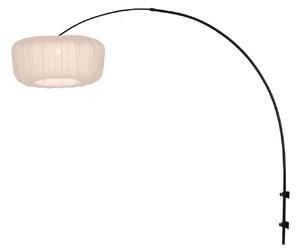 Steinhauer Aplică de perete Sparkled Light 4409ZW, negru/nylon crem, E27, Negru, Camera de zi / sufragerie, Metal, Modern
