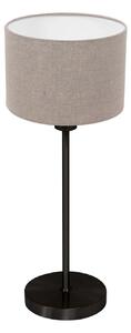 Mexlite Lampa de masă Noor, negru/in nisipiu, înălțime 50 cm, E27, Negru, Camera de zi / sufragerie, Metal