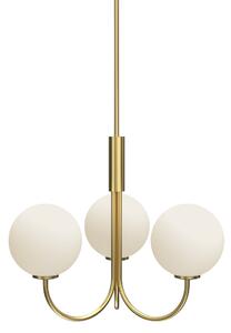 Candelabre Herstal, Ballon, reglabil, Auriu / Alamă, Camera de zi, Sticlă, Modern