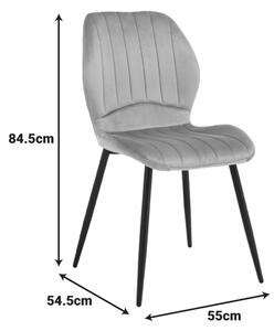 Scaun dining Jelour, Roz prafuit, 54.5x55x84.5 cm