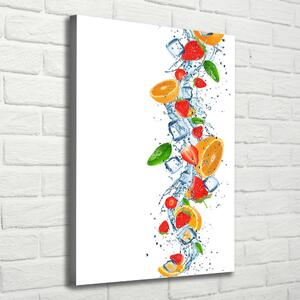 Imprimare tablou canvas Fructe și gheață