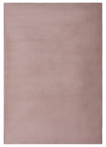 Covor, roz învechit, 200x300 cm, blană ecologică de iepure