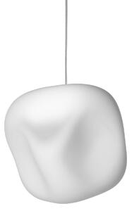 Lustră Pendul Foscarini, Hoba Midi, Alb, Camera de zi, Sticlă, Design