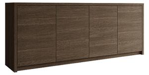 Bufet Providence 203, Stejar închis, PAL laminat, 79x198x40cm, 63 kg