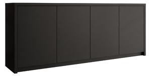 Bufet Providence 203, Negru, PAL laminat, 79x198x40cm, 63 kg