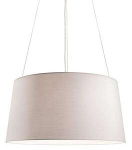 Lustră Pendul kdln, Tripod, reglabil, Bej, dormitor, Țesătură / Textil, Design