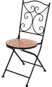 Set scaune pliabile din metal Lucea, 40 x 90x 38 cm, 2 buc