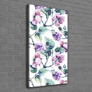 Imprimare tablou canvas flori murele