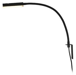 Lampă de perete Lindby, Flexola, reglabil, Negru, dormitor, Metal