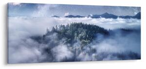 Tablou pădurii în ceață (120x50 cm)