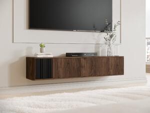 Comodă TV OratioNuc, Negru, 15x3x3cm