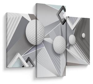 Tablou geometric abstract (90x60 cm)