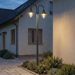 Lămpi de exterior Lindby, Madea, reglabil, Negru, Metal, Modern