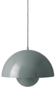 Lustră Pendul &Tradition, Flowerpot VP10, reglabil, Gri, Camera de zi, Metal, Design