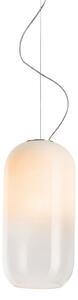 Lustră Pendul Artemide, Gople, reglabil, Alb, Camera de zi, Sticlă, Design