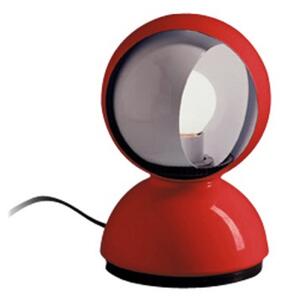 Lampă de masă Artemide, Eclisse, Roșu, Camera de zi, Metal, Design